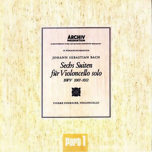 Suite for Cello Solo No. 2 in D Minor, BWV 1008 - 3. Courante (D小调第2号无伴奏大提琴组曲，作品1008 - 第3首 库朗特)歌词-Pierre Fournier